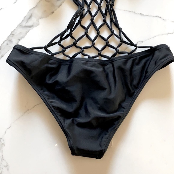 Forever 21 Black Mesh Monokini - Picture 6 of 7